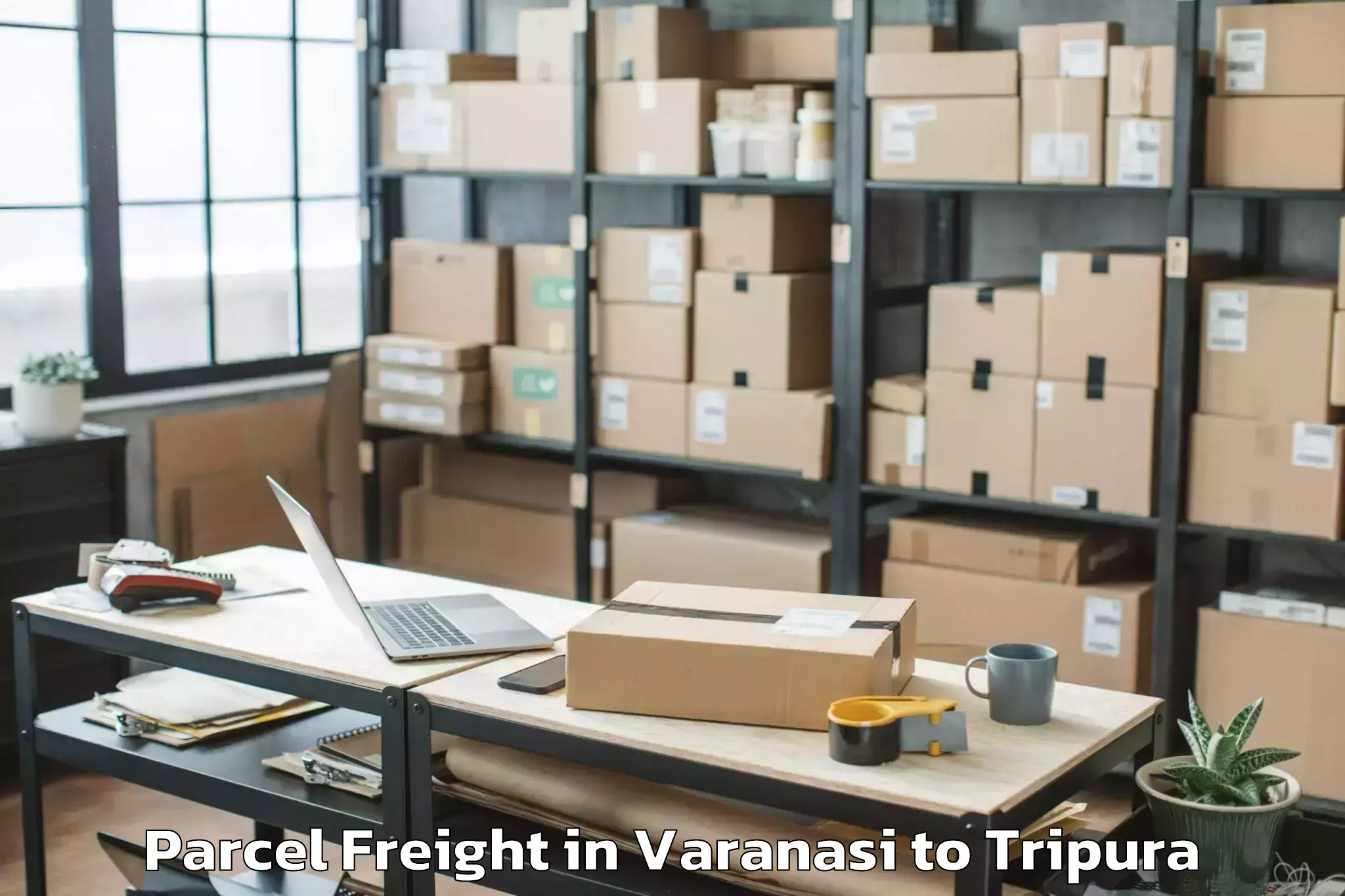 Efficient Varanasi to Icfai University Tripura Agart Parcel Freight